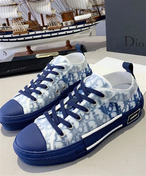 dior blue sneakers low top|christian dior oblique sneakers.